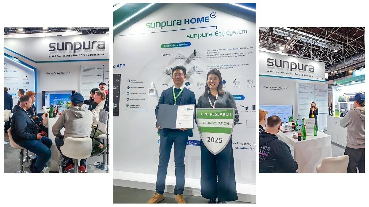 Industry Recognition in Düsseldorf: Sunpura Wins EUPD “Top Innovation Award 2025”